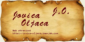 Jovica Oljača vizit kartica